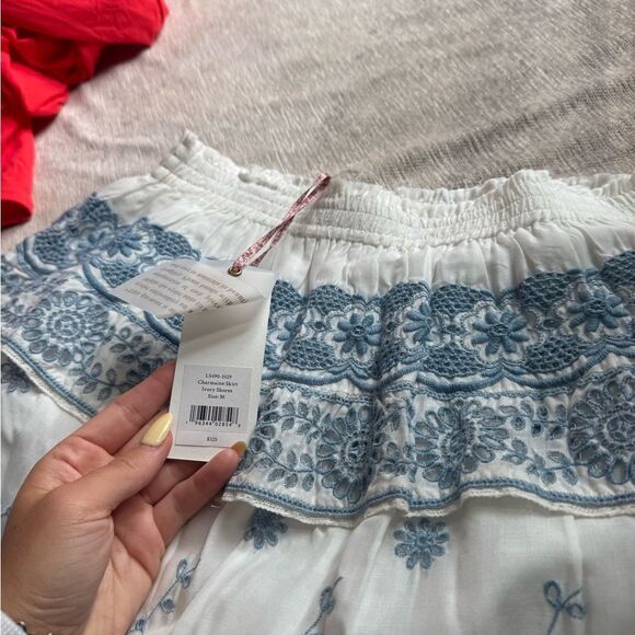 New LOVESHACKFANCY CHARMAINE MINI SKIRT - Picture 2 of 3